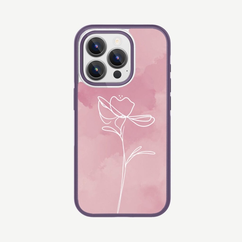 CASECO  Iphone 15 Pro Case With Magsafe - Flower In Pink