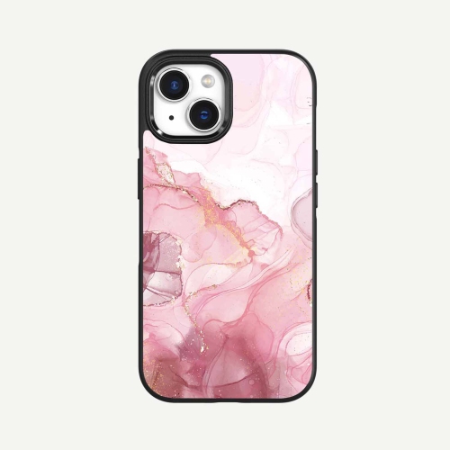 CASECO  Iphone 15 Case With Magsafe - Marble In Pink