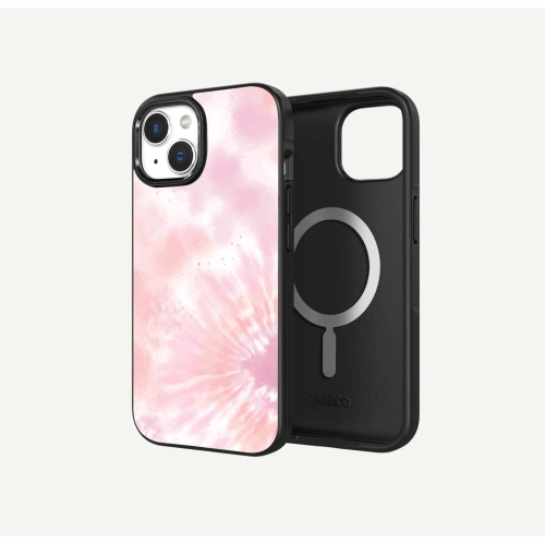 iPhone 15 Case With MagSafe - Pink Tie Dye