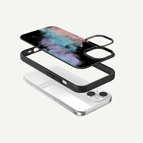 iPhone 15 Case With MagSafe - Rainbow Cloud