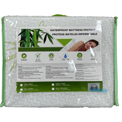 StarNight - Bamboo Mattress Protector, Waterproof and Hypoallergenic, King Size