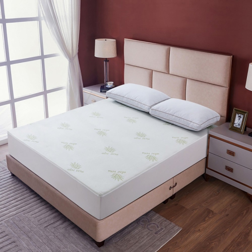 StarNight - Aloe Vera Bamboo Padded Mattress Protector, Hypoallergenic, Queen Size