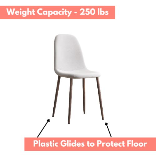 Aykah Sera Dining Chair Set of 4, Upholstered Velvet Dining Chairs for Kitchen, Dining Room, Pre Assembled Side Chairs