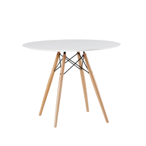 AYKAH  Eiffel Dining Table In White