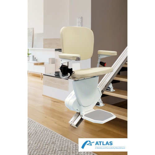 Atlas Stairlift - Atlas-500 - Mobility Aid, Home Health, Easy to Install, Ultra-compact Safe Comfortable Reliable Solution