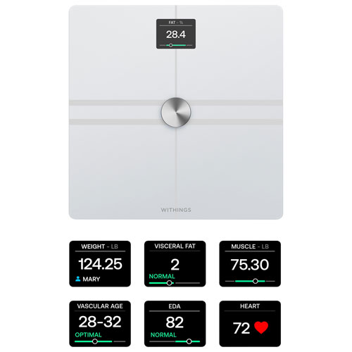 Withings Body Comp Wi-Fi/Bluetooth Smart Scale - White