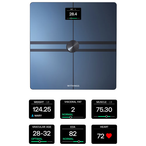 Withings Body Comp Wi-Fi/Bluetooth Smart Scale - Black