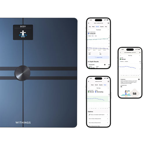 Withings Body Comp Wi-Fi/Bluetooth Smart Scale - Black