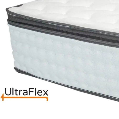 UltraFlex LUSH- 12” Hybrid Orthopedic Eurotop Mattress with Pocket Coil, Pressure-Relieving Comfort Foam, HDcoil Pocketed- Twin/Single Size