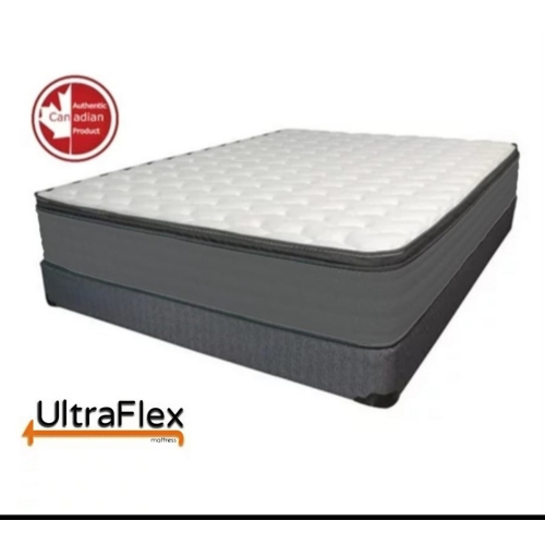 UltraFlex LUSH- 12” Hybrid Orthopedic Eurotop Mattress with Pocket Coil, Pressure-Relieving Comfort Foam, HDcoil Pocketed- Double/Full Size