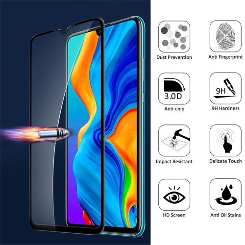 2Pack Screen Protector for Huawei P30, 2.5D Edge 9H Hardness HD Clear Lite Tempered Glass Film HD