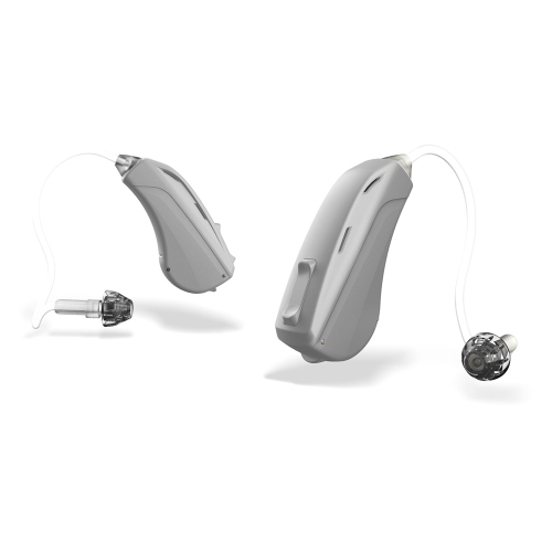 Pair of Warbler Series 3 Slim tube Hearing Aid Amplifiers. OTC technology. Non wireless. Pre fit design ideal for mild to moderate hearing loss