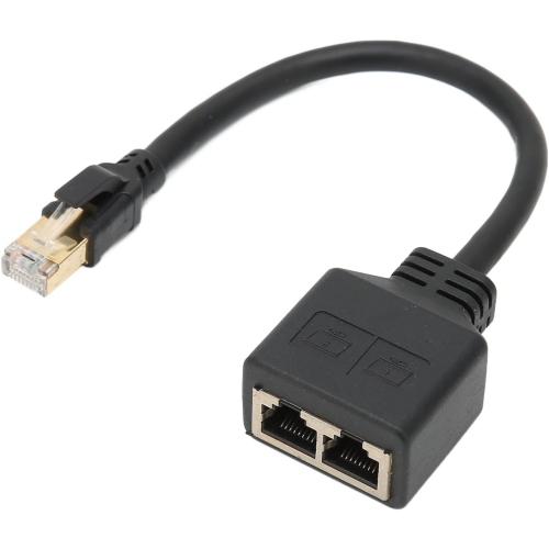 RJ45 – Câble adaptateur répartiteur de réseau Ethernet, répartiteur Ethernet  1 à 2, adaptateur de câble adapté à la prise Ethernet LAN CAT8