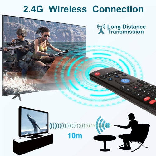 Air Mouse Remote, MX3 Pro 2.4G Android Box Remote with Mini Wireless Keyboard,Compatible for Android
