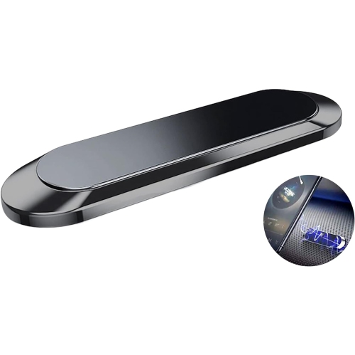 Support magnétique rotatif en forme de bande métallique pour téléphone  d'auto pour support d'auto à aimant solide de iPhone