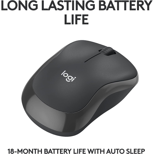 M240 Silent Bluetooth Mouse, Wireless, Compact, Portable, Smooth Tracking, 18-Month Battery, for Windows,