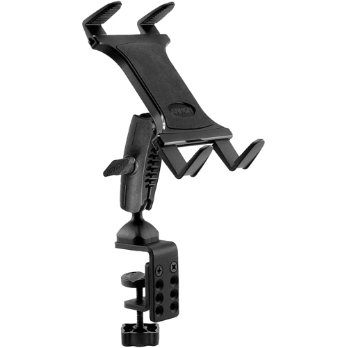 Heavy Duty C Clamp Tablet Mount for Tripods Carts Tables Desks for iPad ...