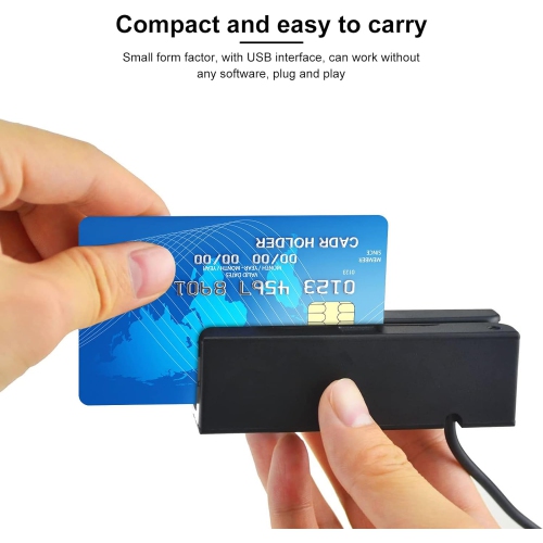 MSR90 Lecteur de carte de crédit magnétique USB 3 pistes Mini