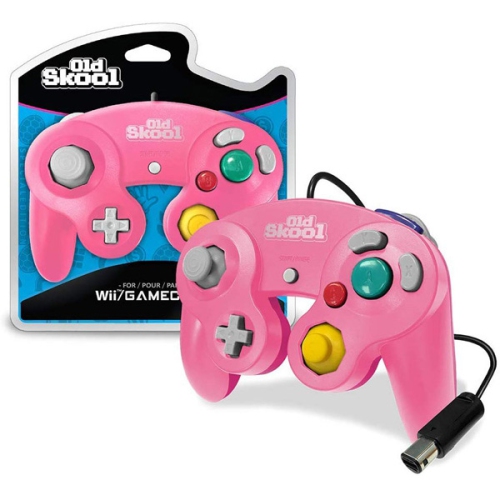 Pink Wired GameCube Controller Old Skool
