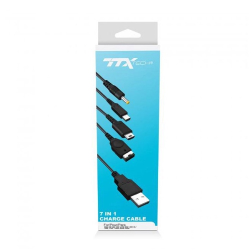 Image 1 de 1.. Câble de chargement USB universel pour système portatif 7-en-1 [TTX Tech]