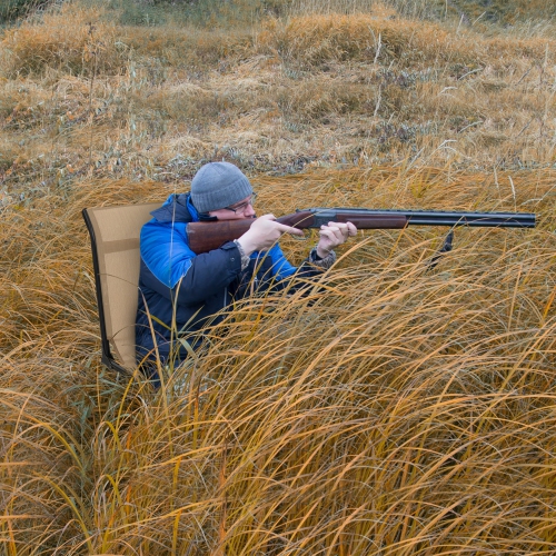 Gymax Folding 360° Silent Swivel Hunting Chair Blind Chair All-weather Outdoor