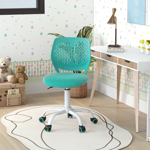 Gymax Kids Desk Chair Ergonomic Swivel Children Mesh Study Height Adjustable