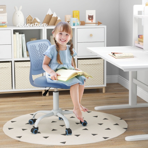 Gymax Kids Desk Chair Ergonomic Swivel Children Mesh Study Height Adjustable