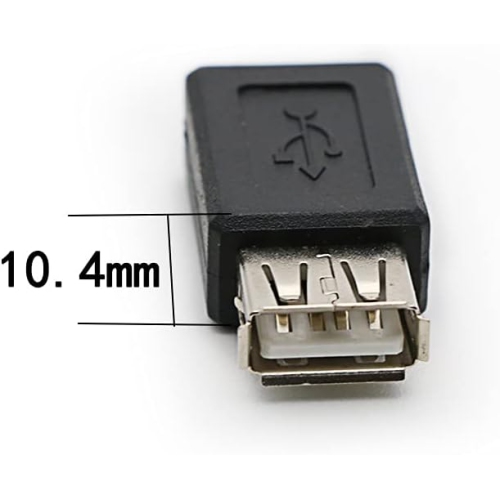 3 Pack USB 2.0 A Female to USB B Mini 5 Pin Female Adapter Converter