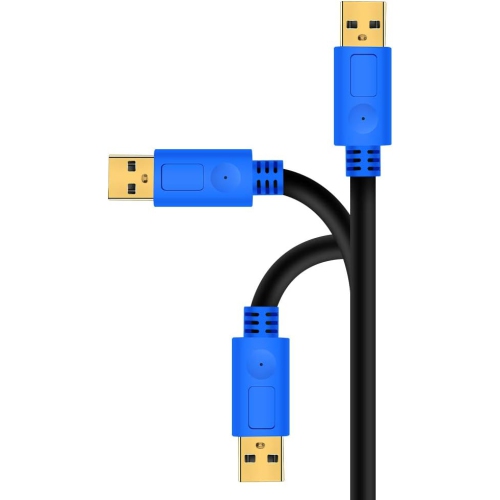 Câble d'imprimante 10ft, connecteurs plaqués or haute vitesse USB 2,0 H Câble d'imprimante A mâle vers B mâle pour HP, Canon, Lexmark, Dell, Xerox,