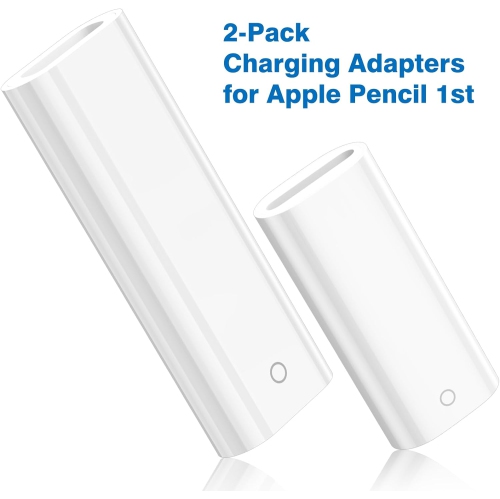 2-Pack USB C to Pencil 1st Gen Adapter + for Lightning Charging Adapter for Apple Pen 1 Generation USB-C Female to Lightning Female Adapter Pairing