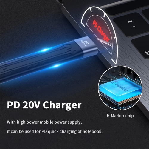 P USB C Female to USB Female Adapter, 10Gbps USB C to USB 3.1 Adapter Cable, USB C Female to USB A Female Adapter Soft Flat Short USB C to USB A