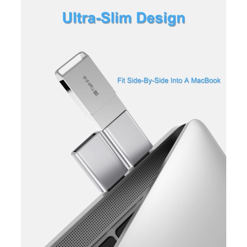 B USB C to USB Adapter 3 Pack,Type C Male to USB A 3.0 Female Adapter,Thunderbolt 3 4 OTG Converter for iPad Pro 10 Air 4 5 Mini