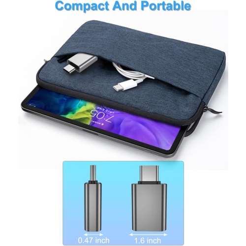 B USB C to USB Adapter 3 Pack,Type C Male to USB A 3.0 Female Adapter,Thunderbolt 3 4 OTG Converter for iPad Pro 10 Air 4 5 Mini