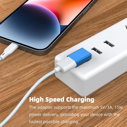 90 Degree USB 3.0 Adapter 4 Pack, Up and Down Angle, Left and Right Angle USB A Male to Female Converter Extender for PC, Laptop, USB A Charger,