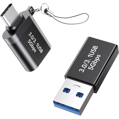 USB C to USB Adapter,Type C to USB Adapter [2 Pack] 3.0 USB Type C Male to USB Female, USB C Female to USB Male Adapter OTG Converter