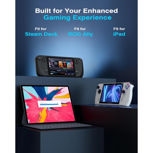 Adaptateur USB-C 180 degrés M, 2 connecteurs USB-C mâle à USB-C femelle en U avec chargement rapide PD 240 W, adaptateur USB-C en angle pour ROG