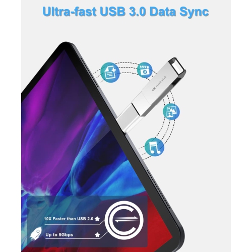 B USB C to USB Adapter 3 Pack,Type C Male to USB A 3.0 Female Adapter,Thunderbolt 3 4 OTG Converter for MacBook iMac,iPad Air 4 5 Mini