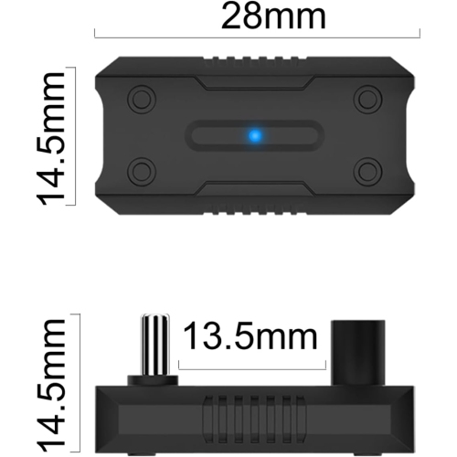 Adaptateur USB-C à angle de 180 degrés, connecteur de rallonge 100 W PD USB-C mâle à USB-C femelle pour ROG Ally, Steam Deck, Switch, portable,