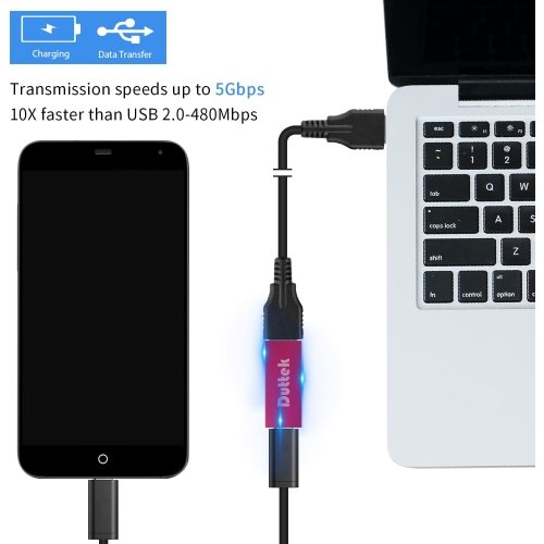 USB C to USB 3.0 Adapter, USB to USB C Adapter, USB 3.1 USB 3.0 Female to USB C Female Adapter 2 Pack