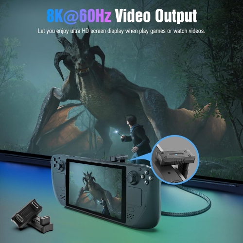 T 180 Degree USB-C Adapter 2 Pack, USB-C Male to USB-C Female Adapter Converter, Type C U Shape Extender Support 140W Fast PD Charging, for ROG Ally,