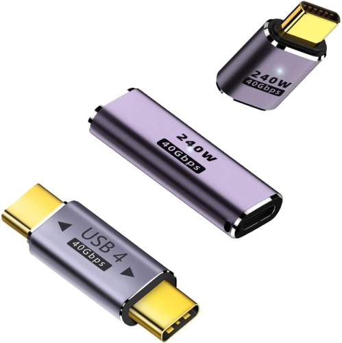 USB 4.0 Type-C Coupler (2 Pack), USB C 40Gbps Female to Female