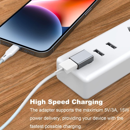 90 Degree USB 3.0 Adapter 2 Pack, Up and Down Angle USB A Male to Female Converter Extender for PC, Laptop, USB A Charger, Power Bank and More