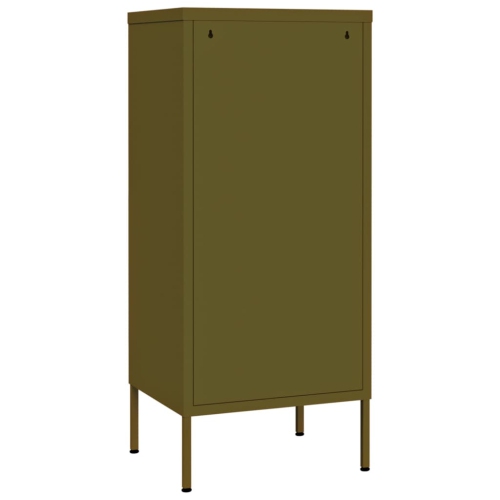 vidaXL Storage Cabinet Olive Green 42.5x35x101.5 cm Steel