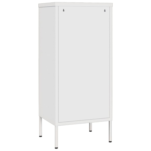 vidaXL Storage Cabinet White 42.5x35x101.5 cm Steel