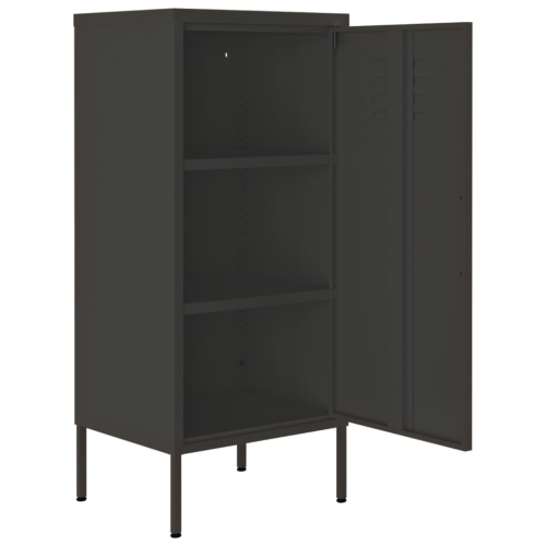 vidaXL Storage Cabinet Anthracite 42.5x35x101.5 cm Steel