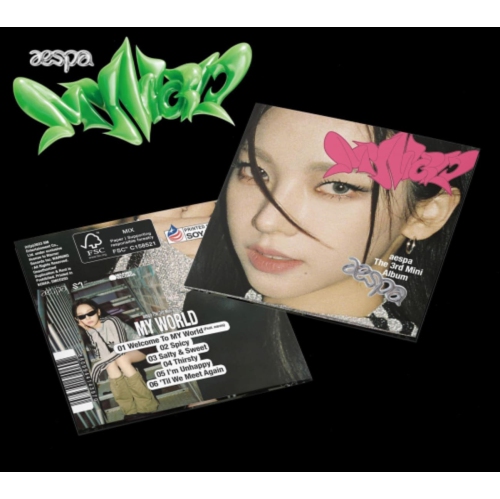 WARNER RECORDS  Aespa - My World - The 3Rd Mini Album - Poster Ver. [Karina Cover] - (Poster) - [CD]