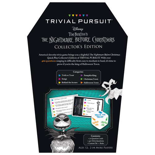 Trivial Pursuit: Jeu de cartes Tim Burton The Nightmare Before Christmas - Anglais