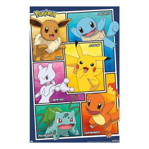 POSTER POKEMON GROUP COLLAGE