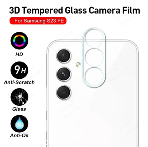 [Paquets de 2] CSmart – Protecteur d’objectif en verre trempé ultra mince pour appareil photo Galaxy S23 FE de Samsung, transparent