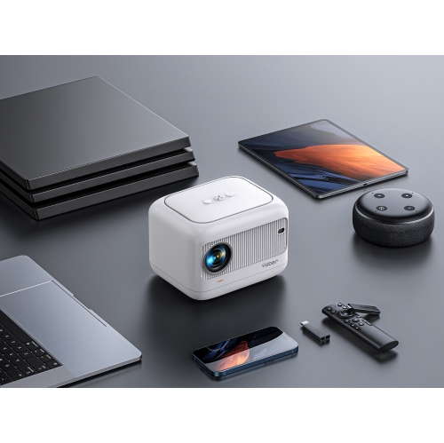 Yaber E1 Mini Projector with 5G WiFi and Bluetooth 5.2, 140 ISO Lumens 1080P
